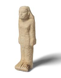 An Egyptian-Style Limestone Ushabti