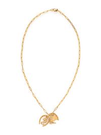 YELLOW GOLD NECKLACE AND CHARMS