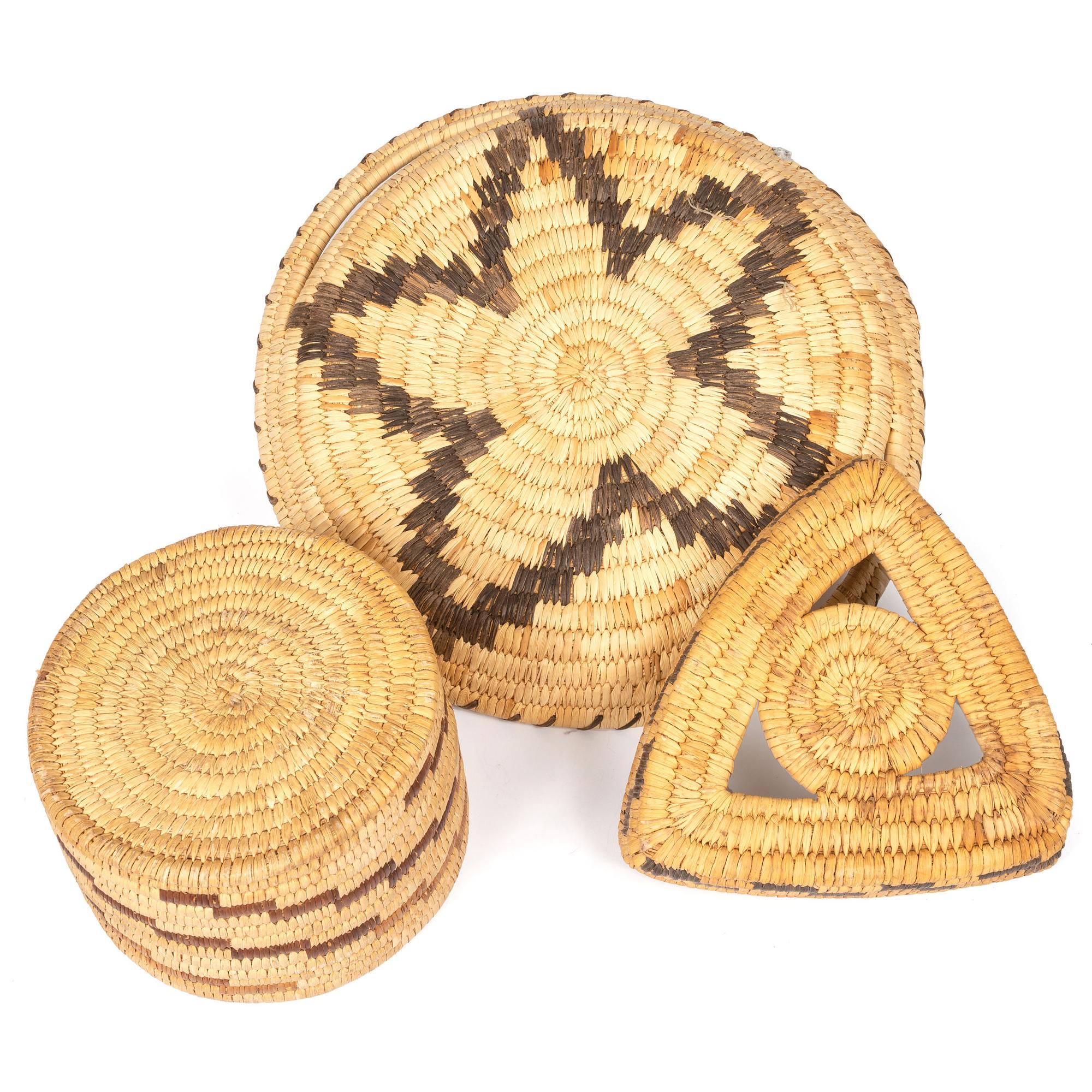 A Group of Tohono O'odham Baskets