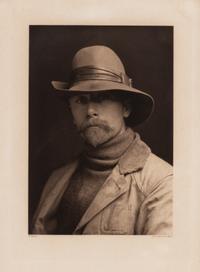 [Native American]. Curtis, Edward S. (1868-1952). Self portrait of Edward S. Curtis, ca 1899.