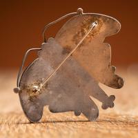Zuni Silver and Mosaic Inlay Butterfly Pin / Brooch