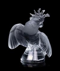 A Lalique Ara Cockatoo Sculpture