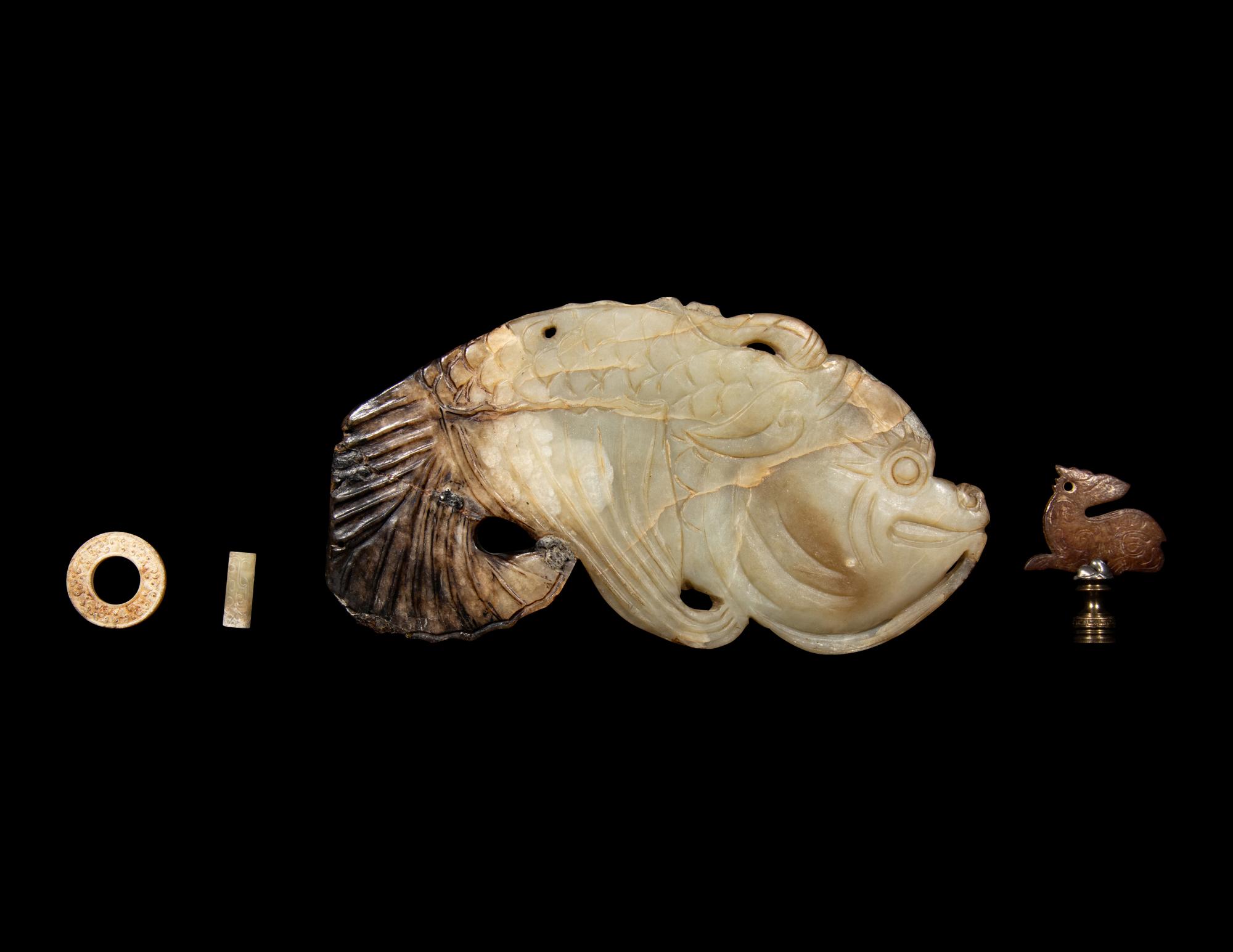 Four Chinese Archaistic Jade Carvings