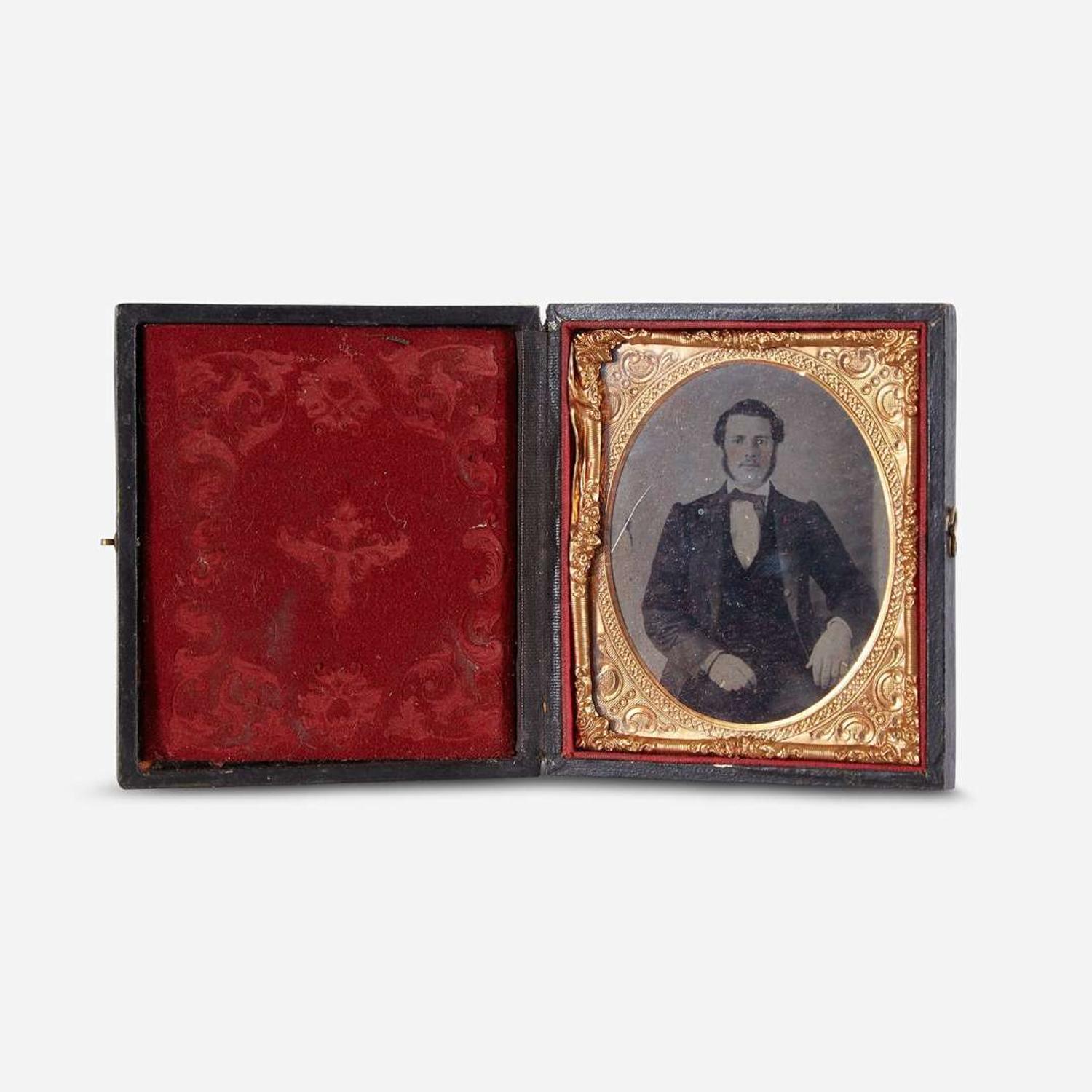 A large collection of forty-five daguerreotypes, ambrotypes, tintypes, and cabinet cards Primarily Philadelphia/Pennsylvania, mid-late 19th century