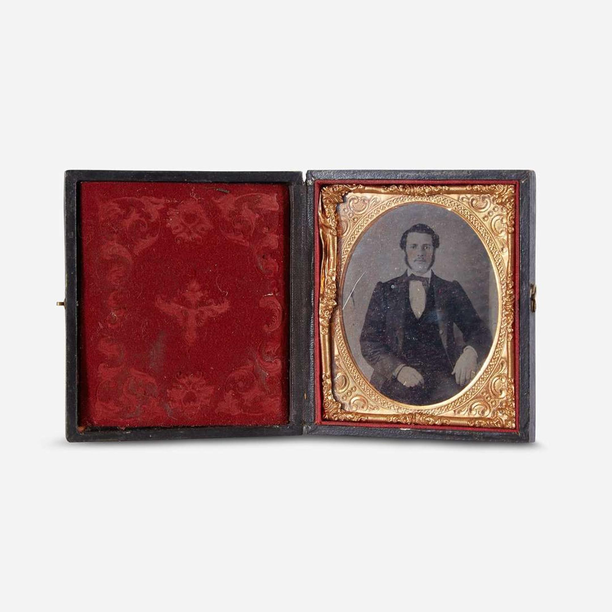 A large collection of forty-five daguerreotypes, ambrotypes, tintypes, and cabinet cards Primarily Philadelphia/Pennsylvania, mid-late 19th century