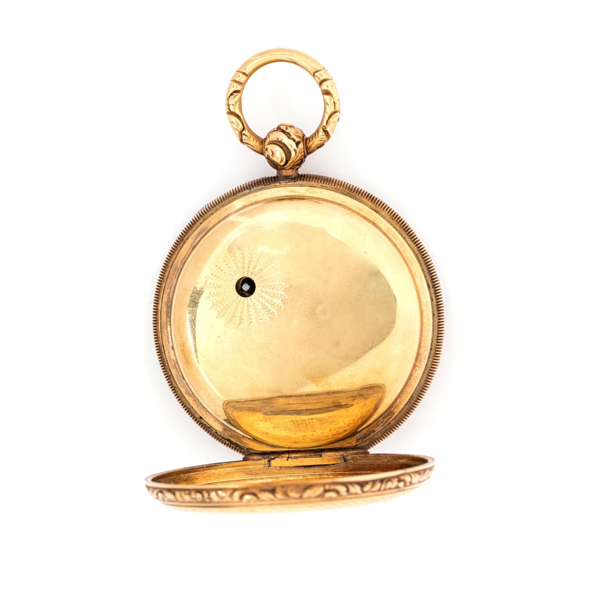 18K YELLOW GOLD POCKET WATCH