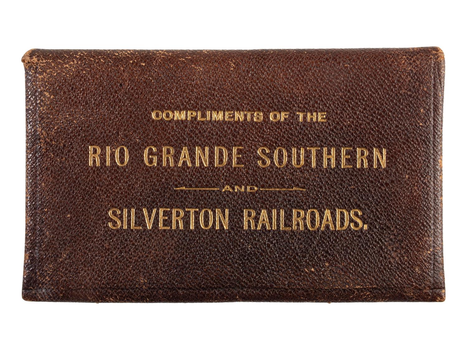 [WESTERN AMERICANA] -- [TRANSPORTATION]. Silverton Railroad silver filigree pass. Santa Fe, NM: S. Spitz, 1892.