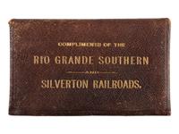 [WESTERN AMERICANA] -- [TRANSPORTATION]. Silverton Railroad silver filigree pass. Santa Fe, NM: S. Spitz, 1892.
