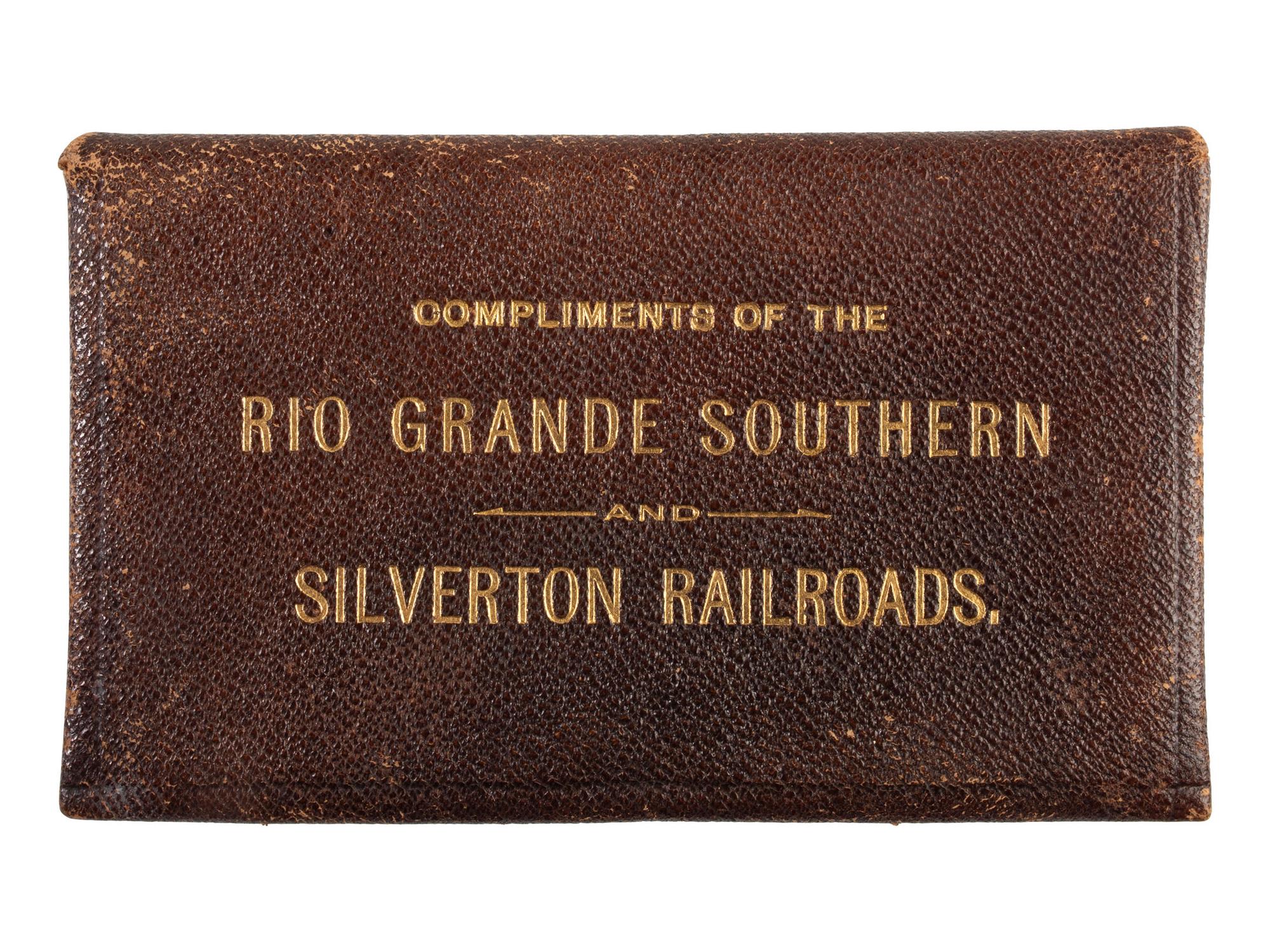 [WESTERN AMERICANA] -- [TRANSPORTATION]. Silverton Railroad silver filigree pass. Santa Fe, NM: S. Spitz, 1892.