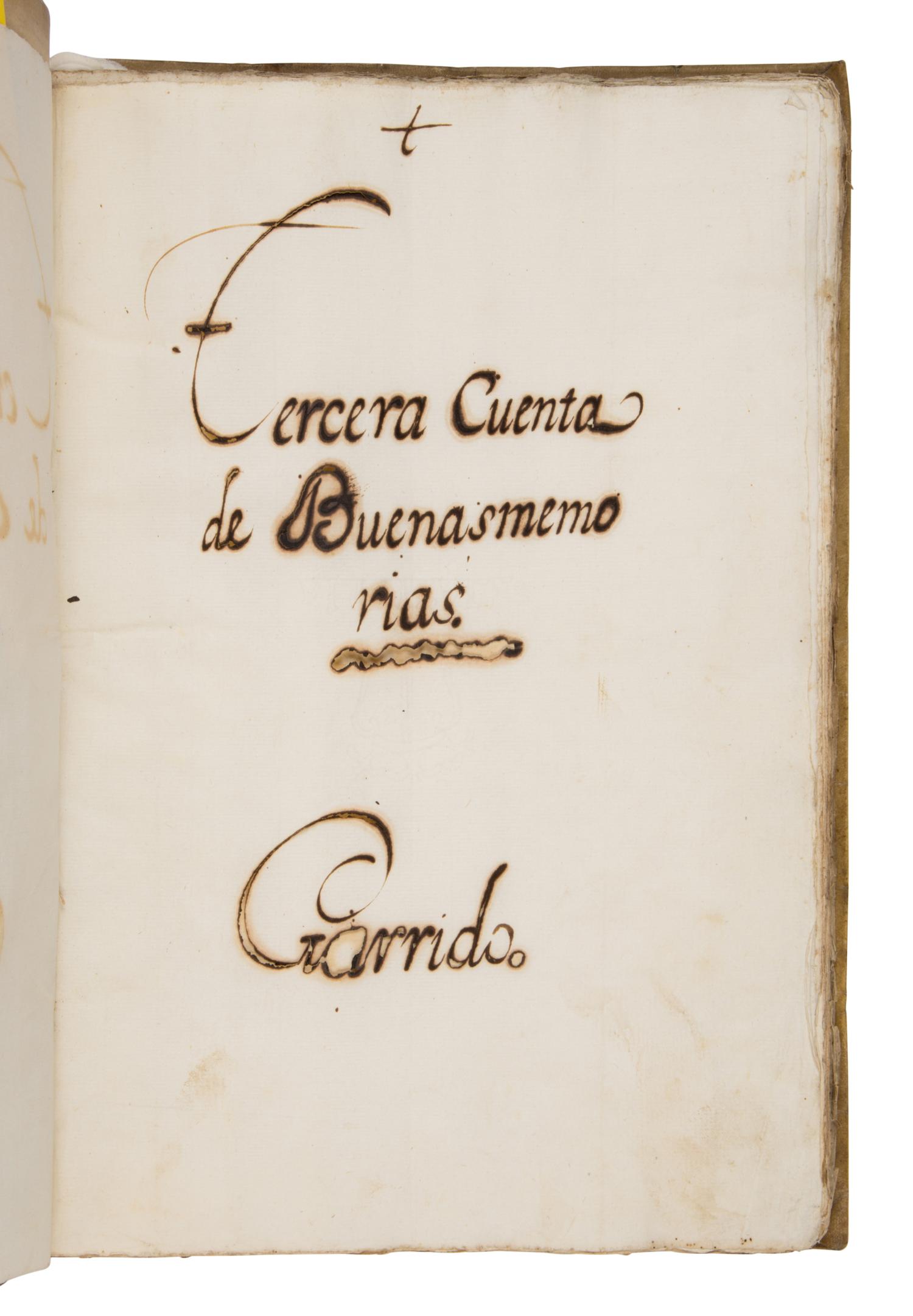 DON FRANCISCO GARRIDO AND ASSOCIATES Account Ledger, in Spanish, manuscript on paper [Peru, Lima, 1788–1793]