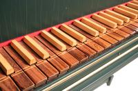 A Dutch Green Painted and Parcel Gilt Harpsichord