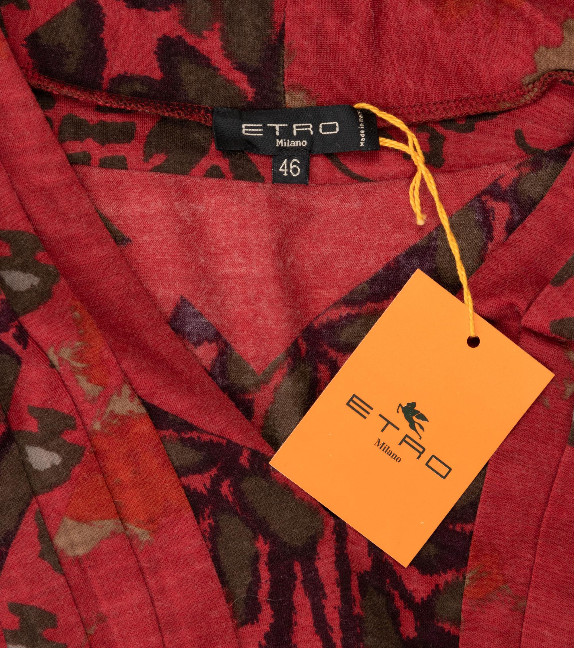 Five Etro Pieces: Two Jackets, Two Knit Dresses, One Knit Top