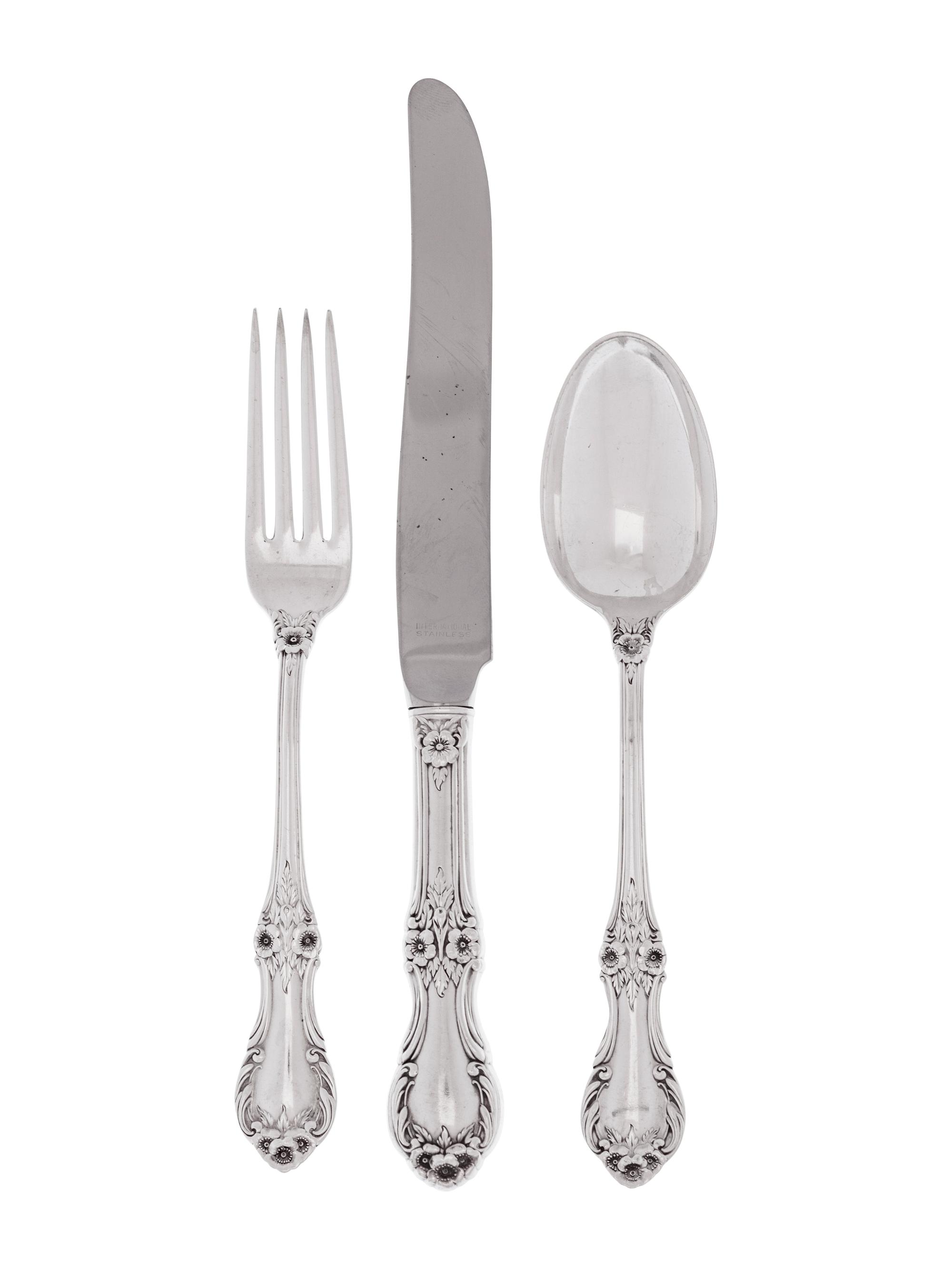 An American Silver Flatware Service