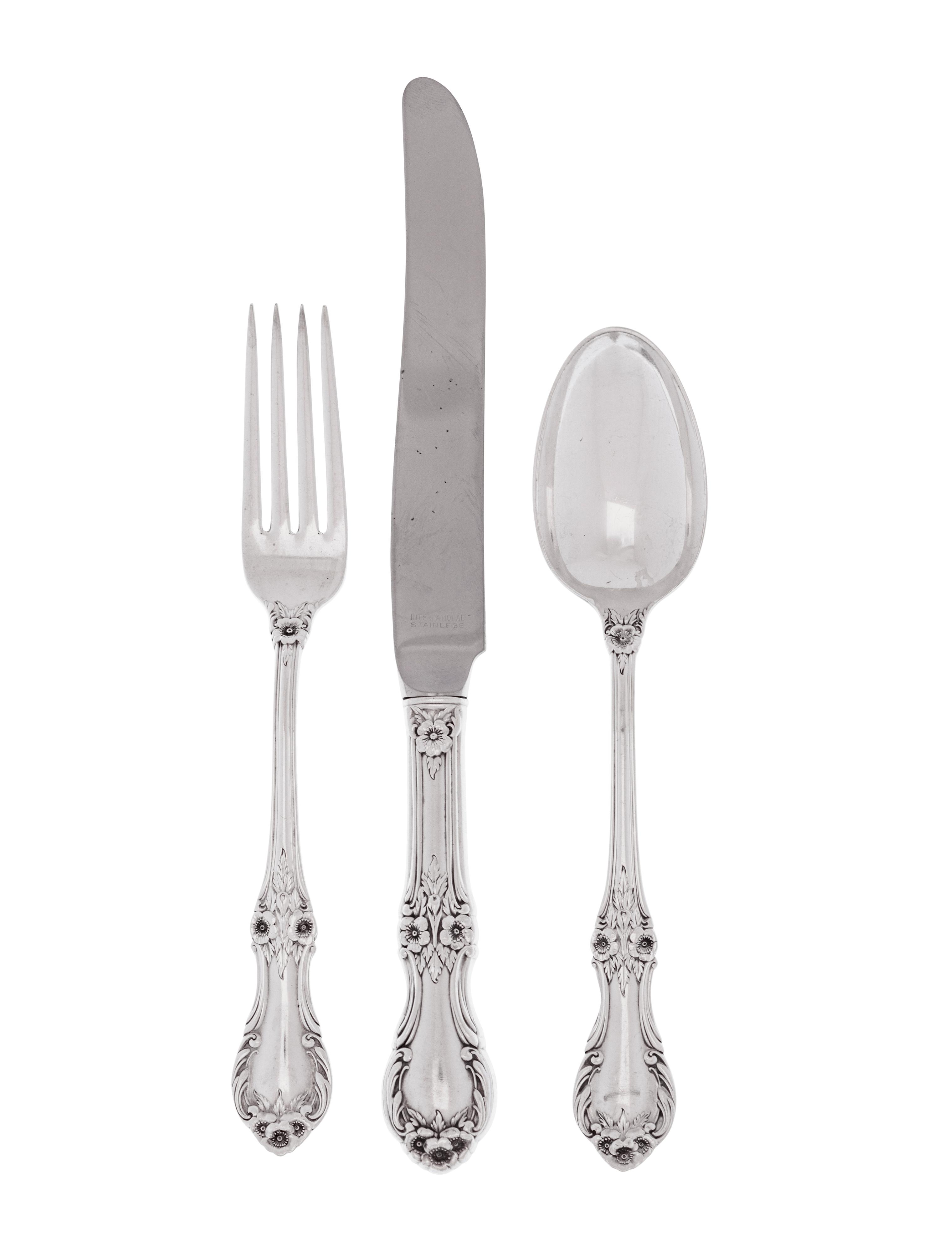 An American Silver Flatware Service