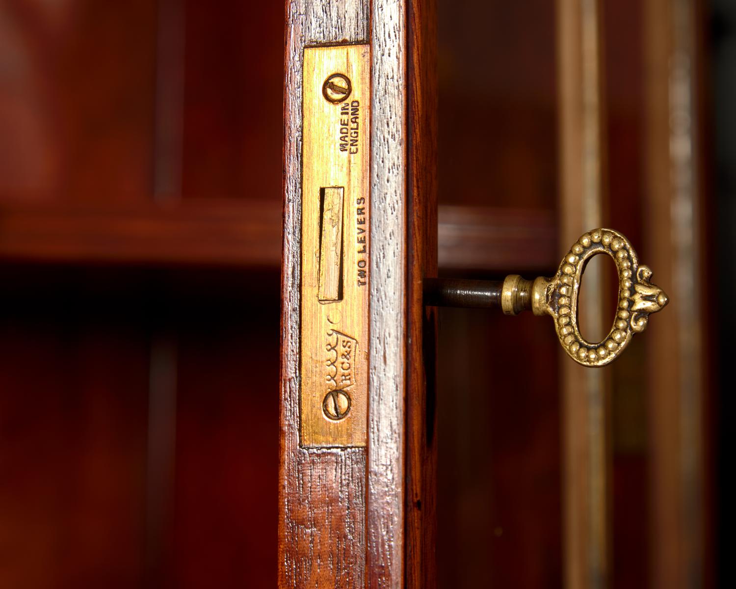 A George III Style Mahogany Secretary Bookcase