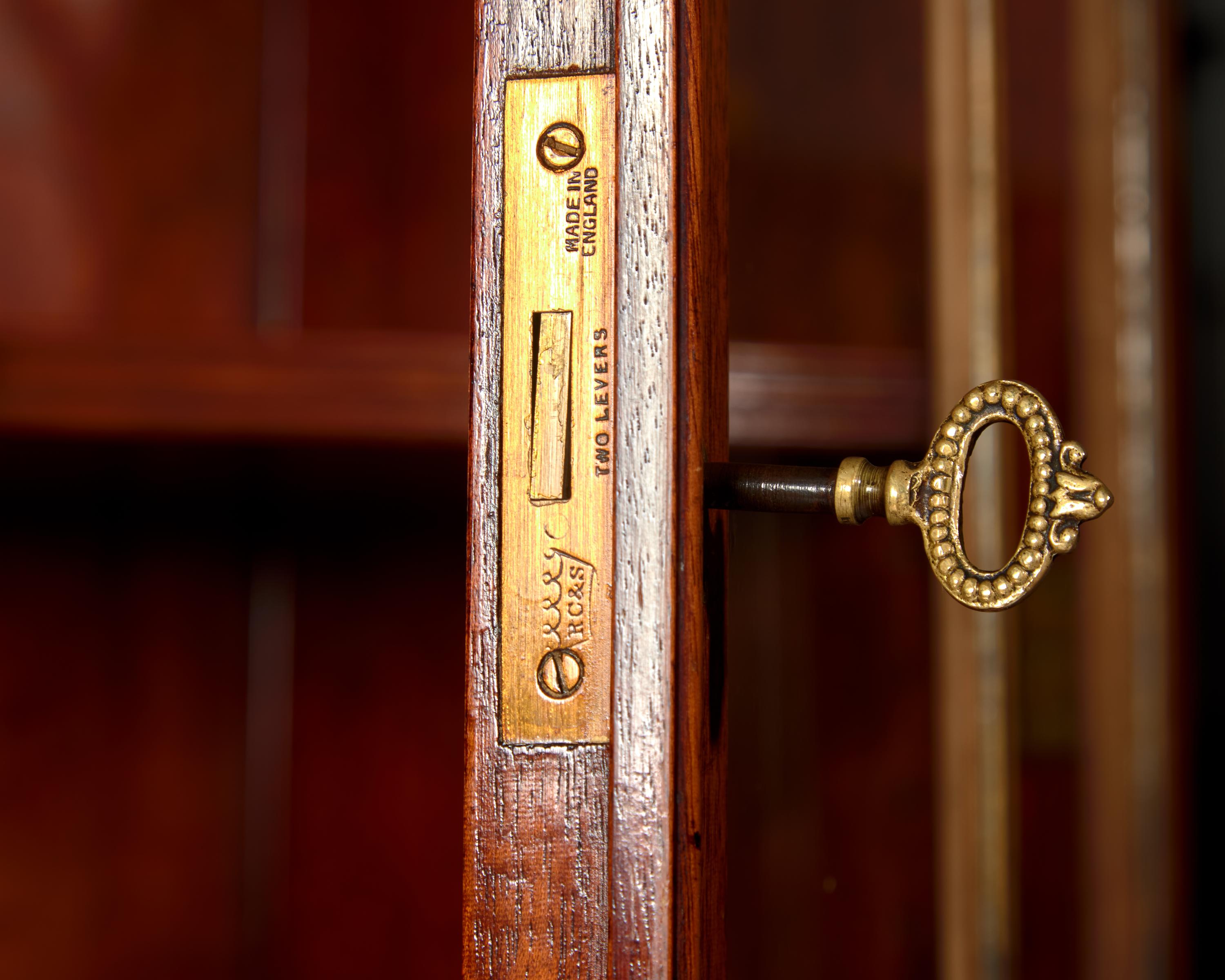 A George III Style Mahogany Secretary Bookcase