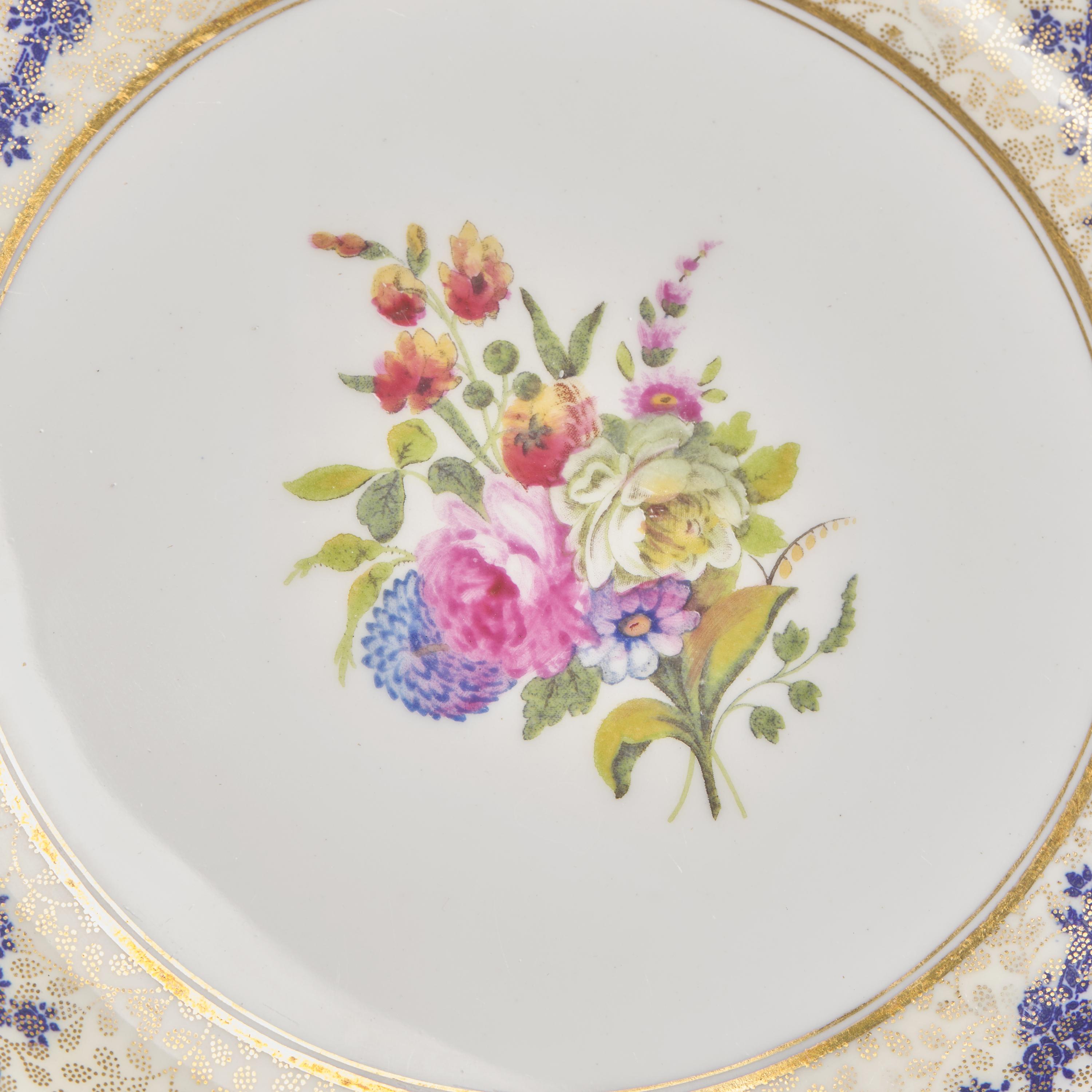 A Set of Twelve Royal Doulton Enamel and Gilt-Decorated Porcelain Plates