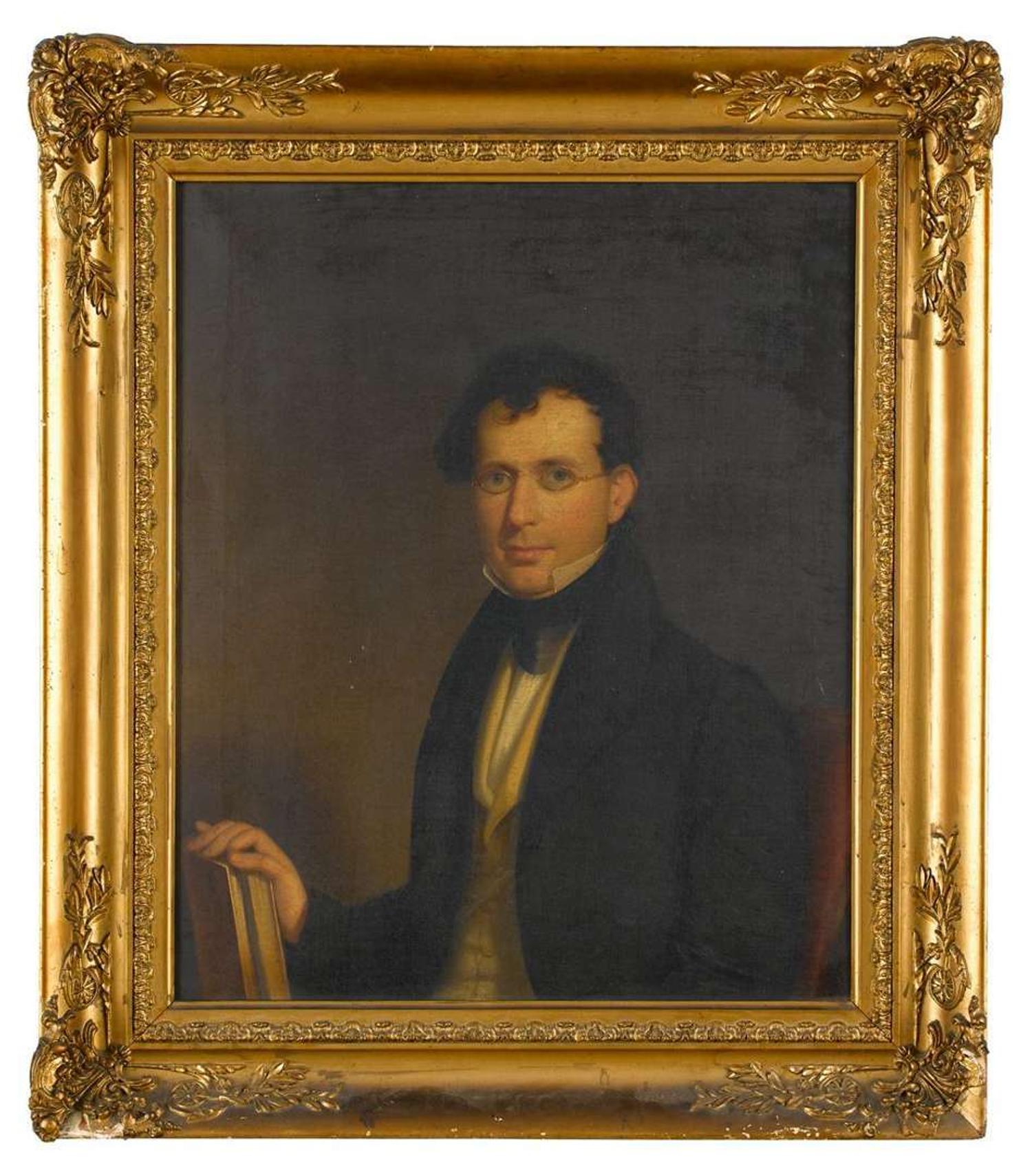 American School 19th century portrait of thomas vose brundige (1820-1903) of baltimore, maryland