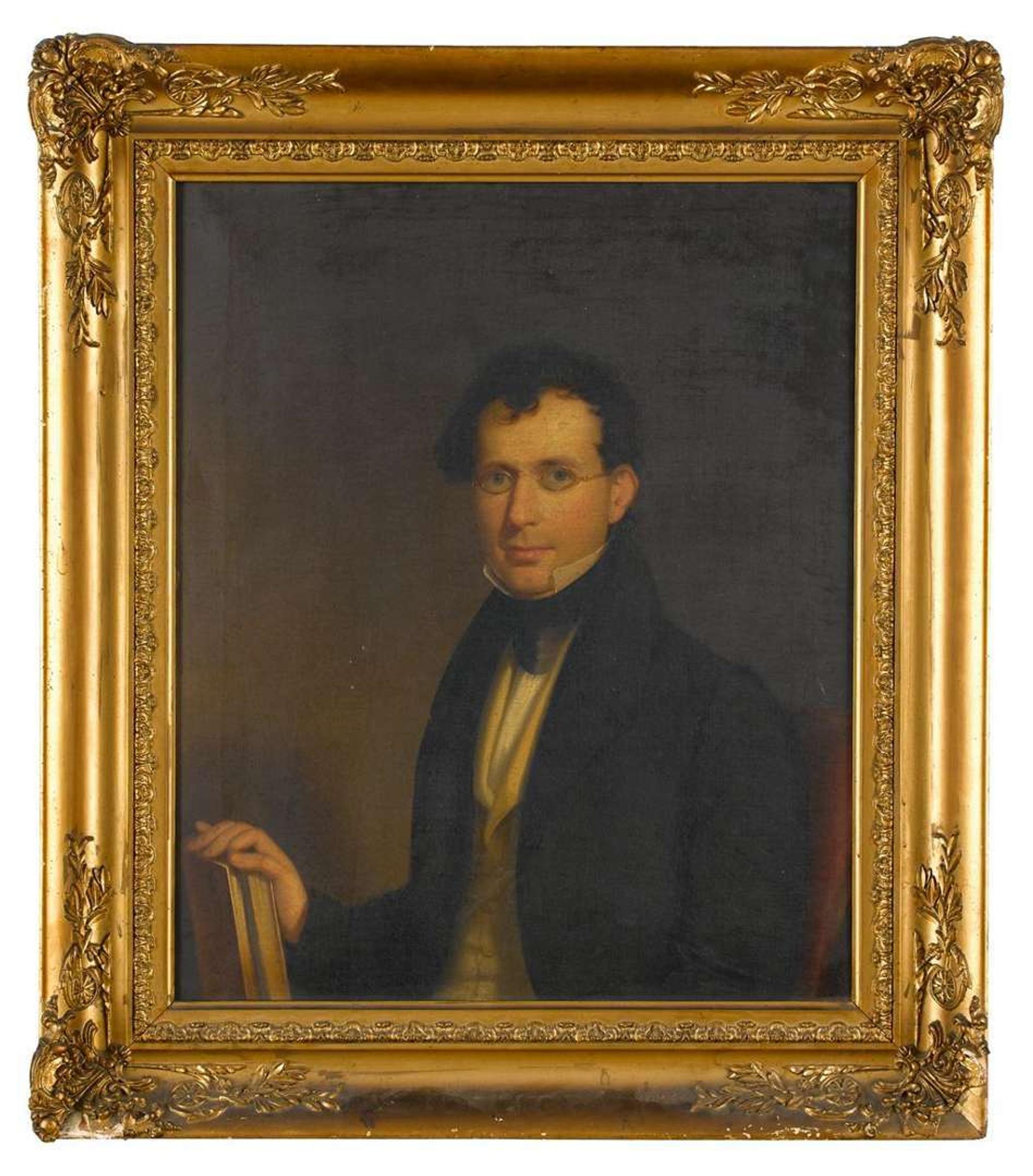 American School 19th century portrait of thomas vose brundige (1820-1903) of baltimore, maryland