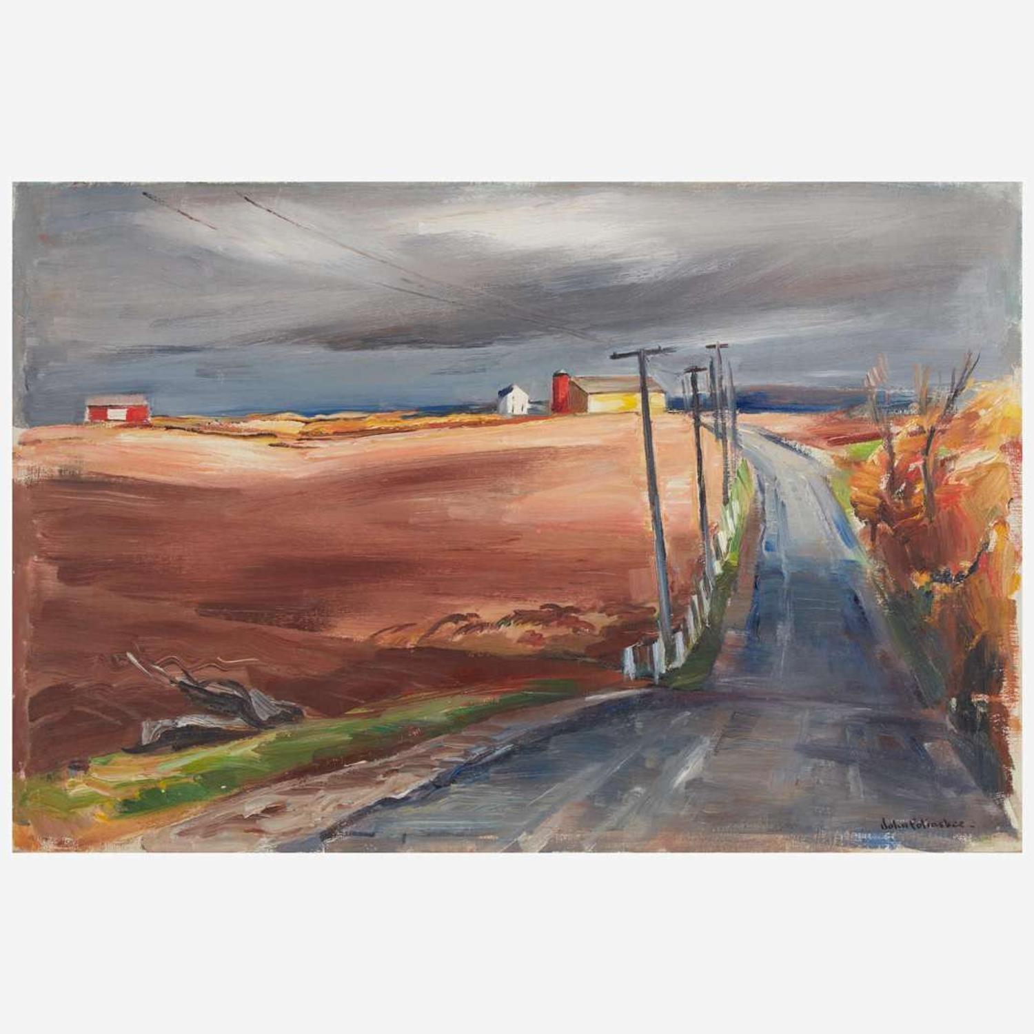 John Fulton Folinsbee (American, 1892–1972) Road to Frenchtown
