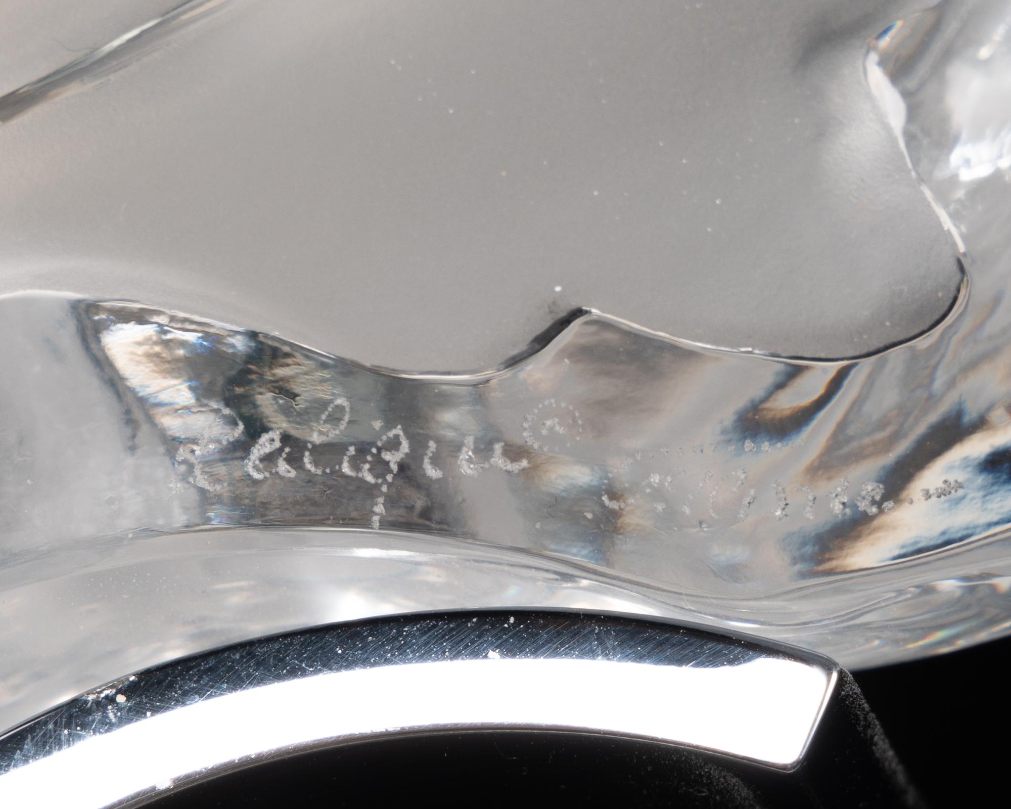 A Pair of Lalique Champs-Elysees Sconces