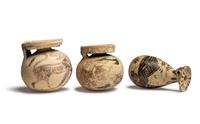 Three Corinthian Black-Figured Vessels