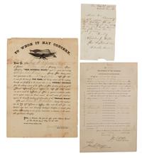 [CIVIL WAR]. A group of 11 Civil War documents from Maine, Pennsylvania, and Ohio.