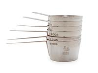 A Set of Six English Silver Handled Measuring Cups — Unknown Maker, Birmingham, circa 1877