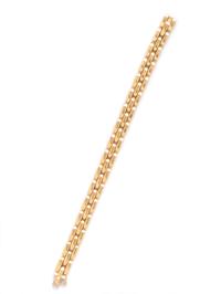 CARTIER, YELLOW GOLD 'MAILLON PANTHÈRE' BRACELET