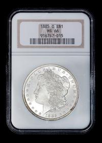 A United States 1885-O Morgan Silver $1 Coin