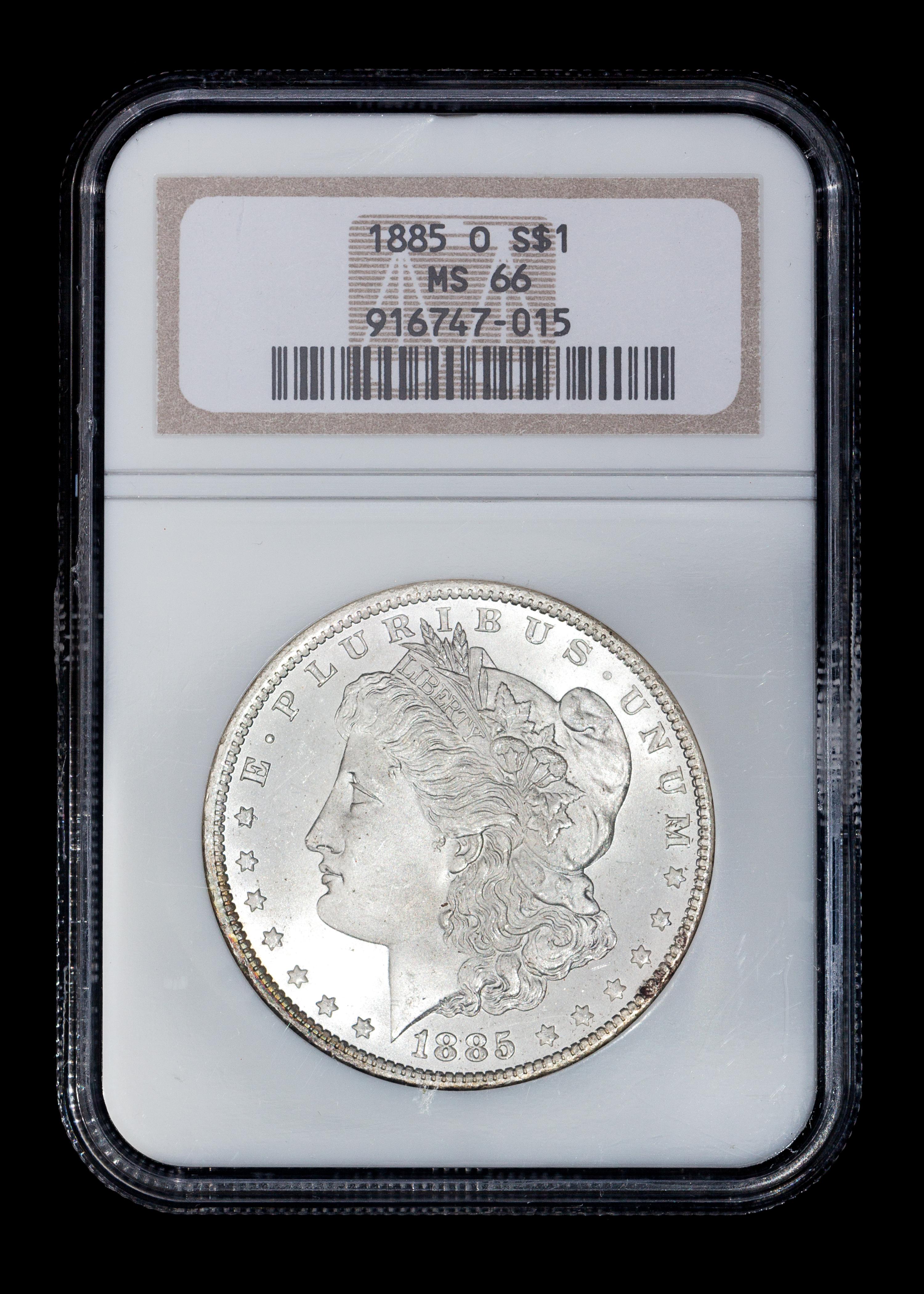 A United States 1885-O Morgan Silver $1 Coin