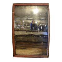 A Carnival Distortion Mirror 41" W x 2.5" D x 63" H — United States, Circa 1930