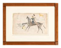 Arapaho Drawing from the Edwards Ledger Book
