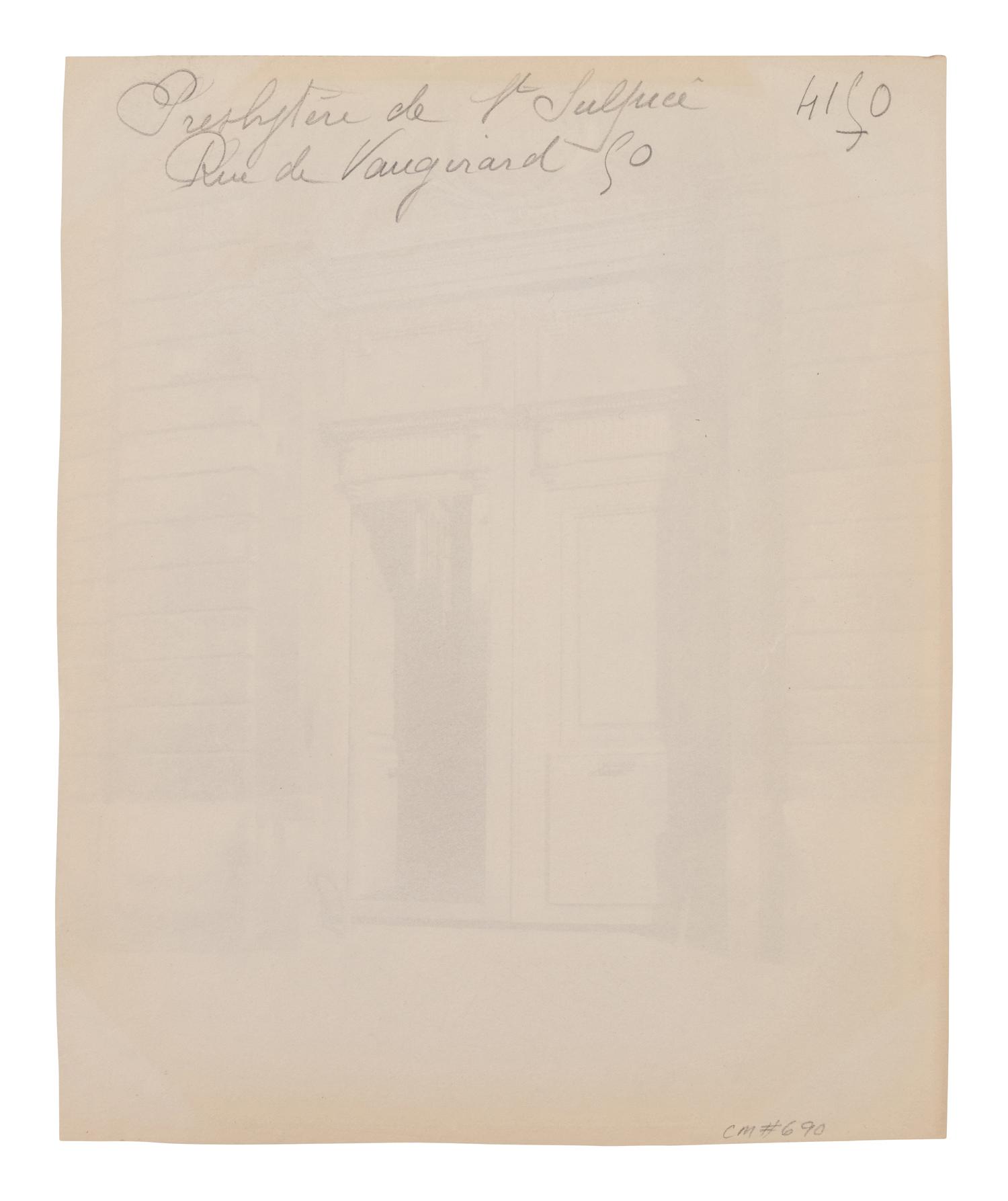 A group of four photographs ( Ètampes - maison de Diane de Poitiers , 1907; Presbytère de Saint-Sulpice, rue de Vaugirard 50 , 1900; Oratoire Marie de M é dicis, Petit Luxembourg , 1903; Fontaine de Joyeuse, 41 rue de Turenne, 3e arrondissement, 1901)