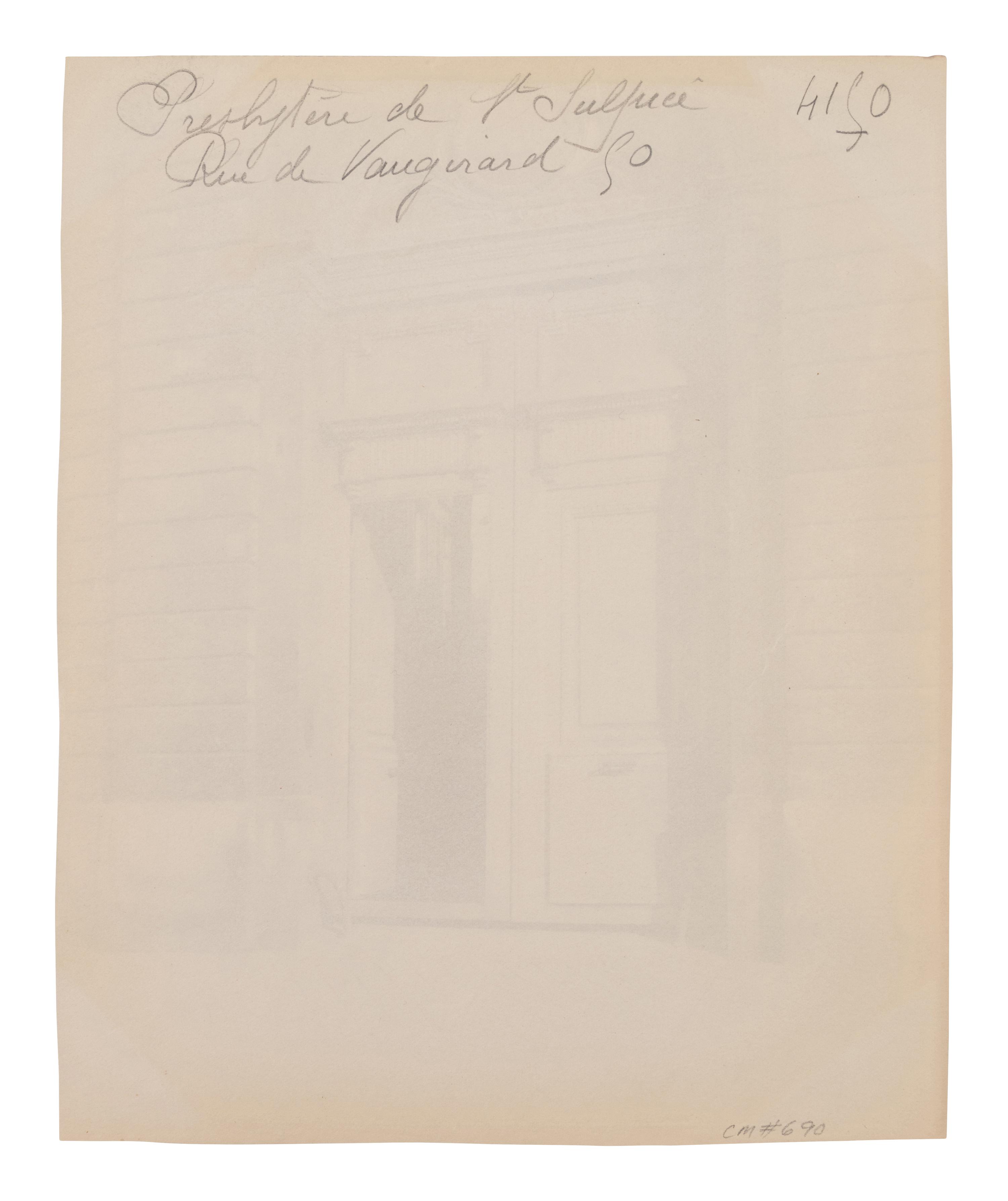 A group of four photographs ( Ètampes - maison de Diane de Poitiers , 1907; Presbytère de Saint-Sulpice, rue de Vaugirard 50 , 1900; Oratoire Marie de M é dicis, Petit Luxembourg , 1903; Fontaine de Joyeuse, 41 rue de Turenne, 3e arrondissement, 1901)