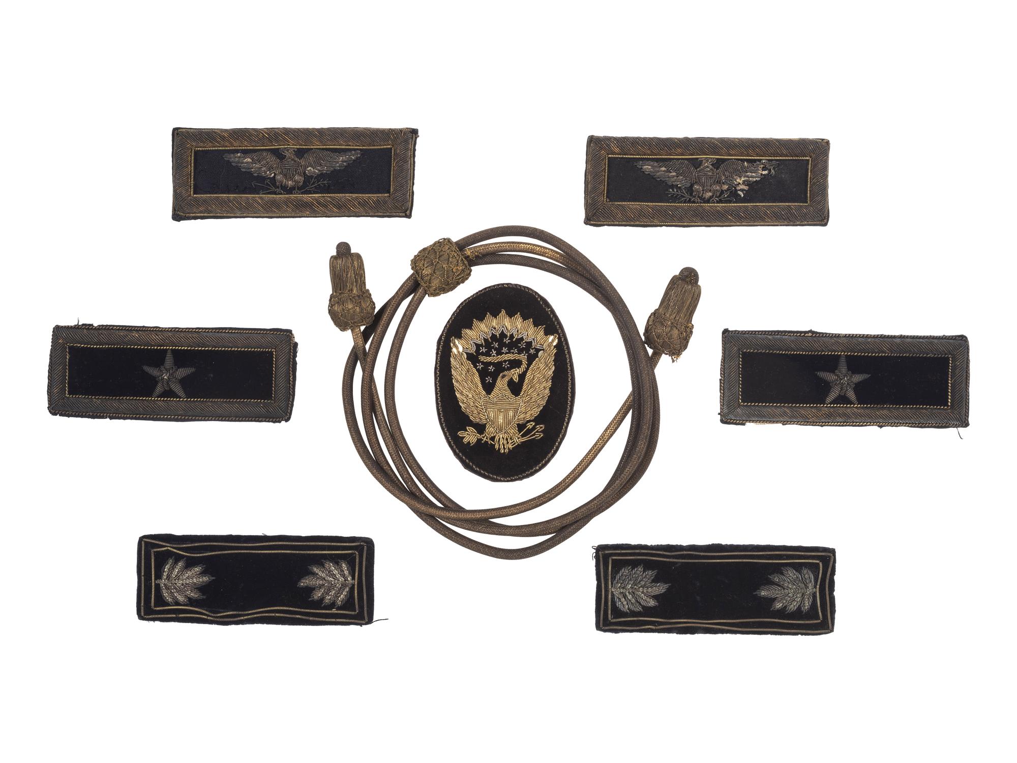 [CIVIL WAR]. A collection of items identified to General James Lyman Van Buren, incl. US Model 1860 Light Cavalry saber, buff saber belt, shoulder straps, insignia, and photographs.