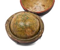 A Newton & Son Three-Inch Terrestrial Pocket Globe