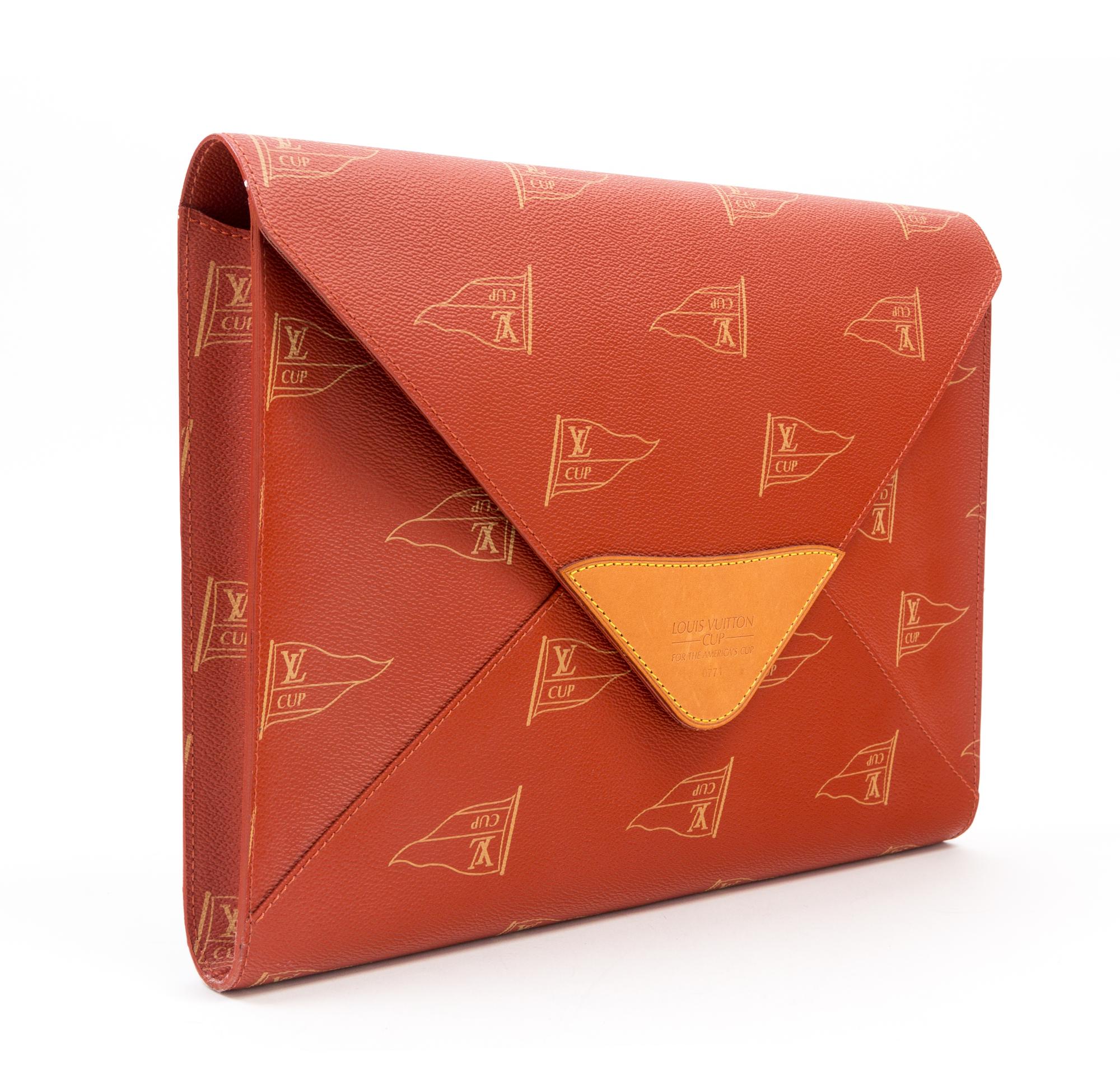 A Louis Vuitton Limited Edition The Americas Cup Portfolio, 14" x 10.5" x 1.5".