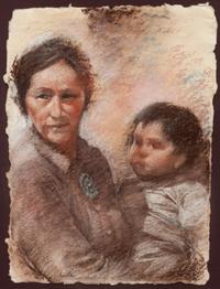 Untitled (Mother and Child) , 1957