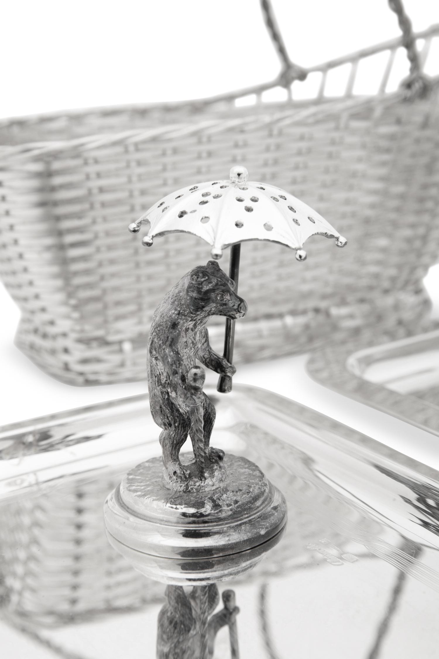 A Group of Christofle Silver-Plate Table Articles and Associated Puiforcat Vide-Poche