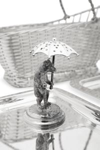 A Group of Christofle Silver-Plate Table Articles and Associated Puiforcat Vide-Poche