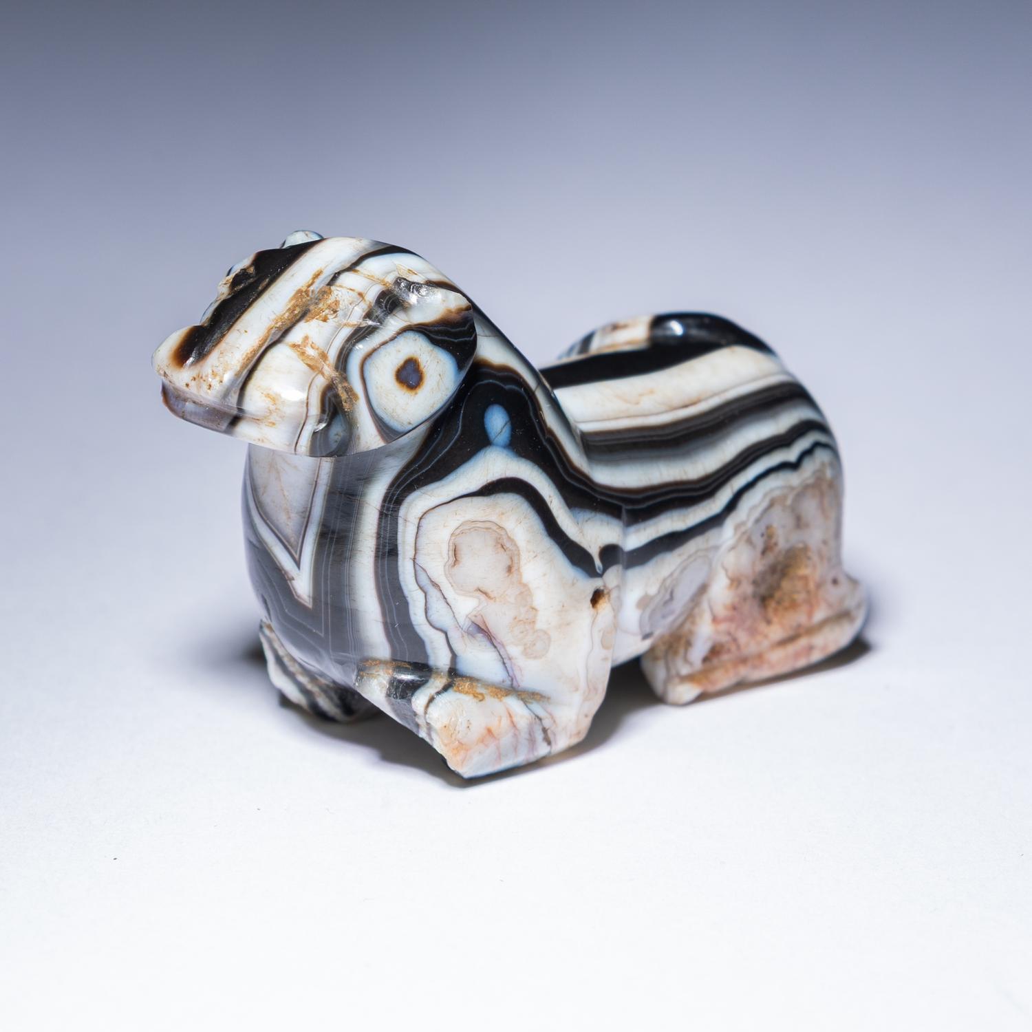 A Middle Elamite Banded Agate Feline