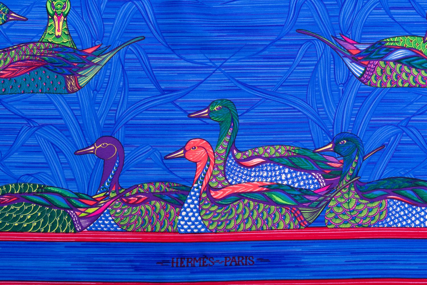 Four Hermès 90cm Silk Scarves