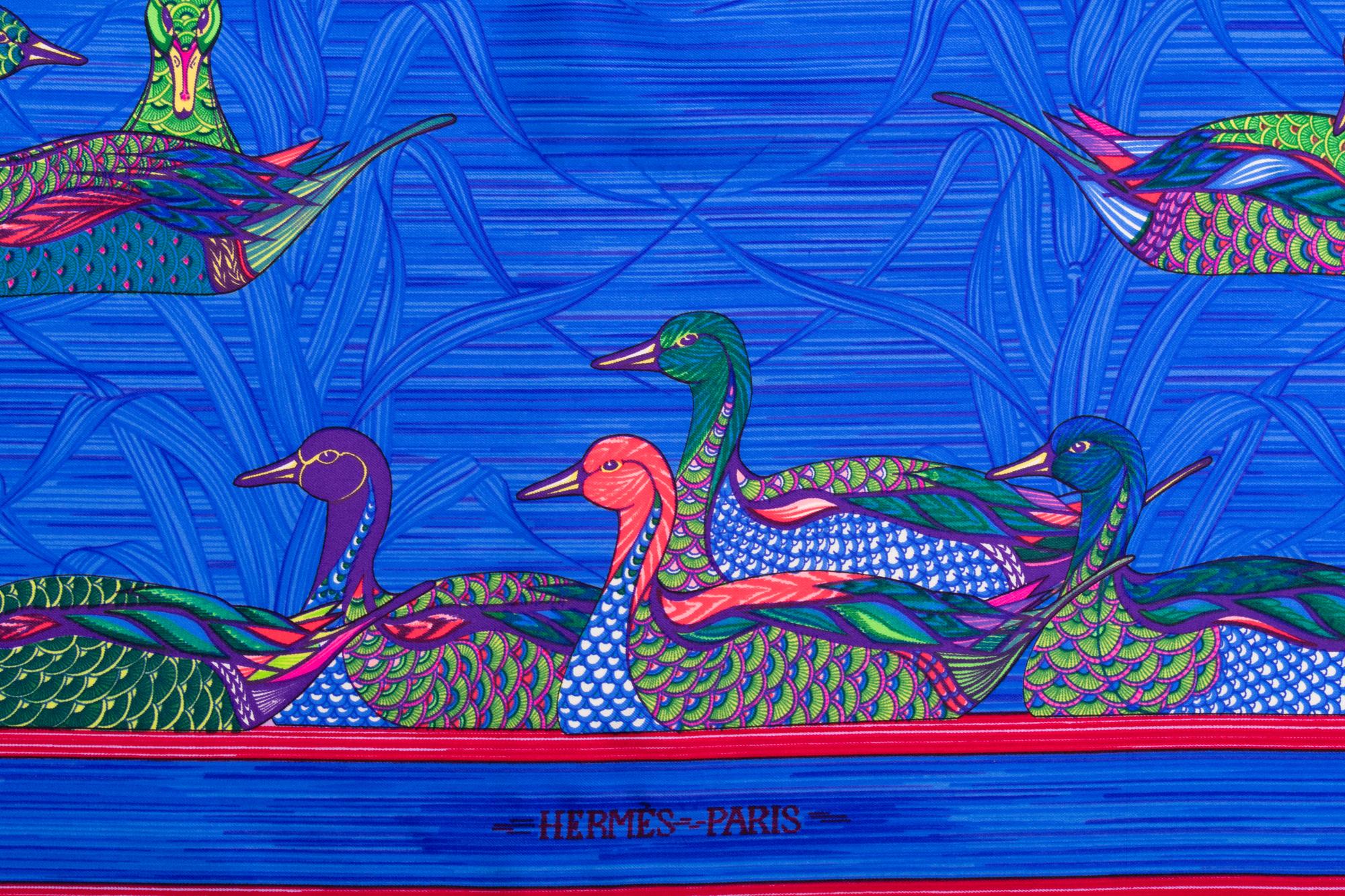 Four Hermès 90cm Silk Scarves