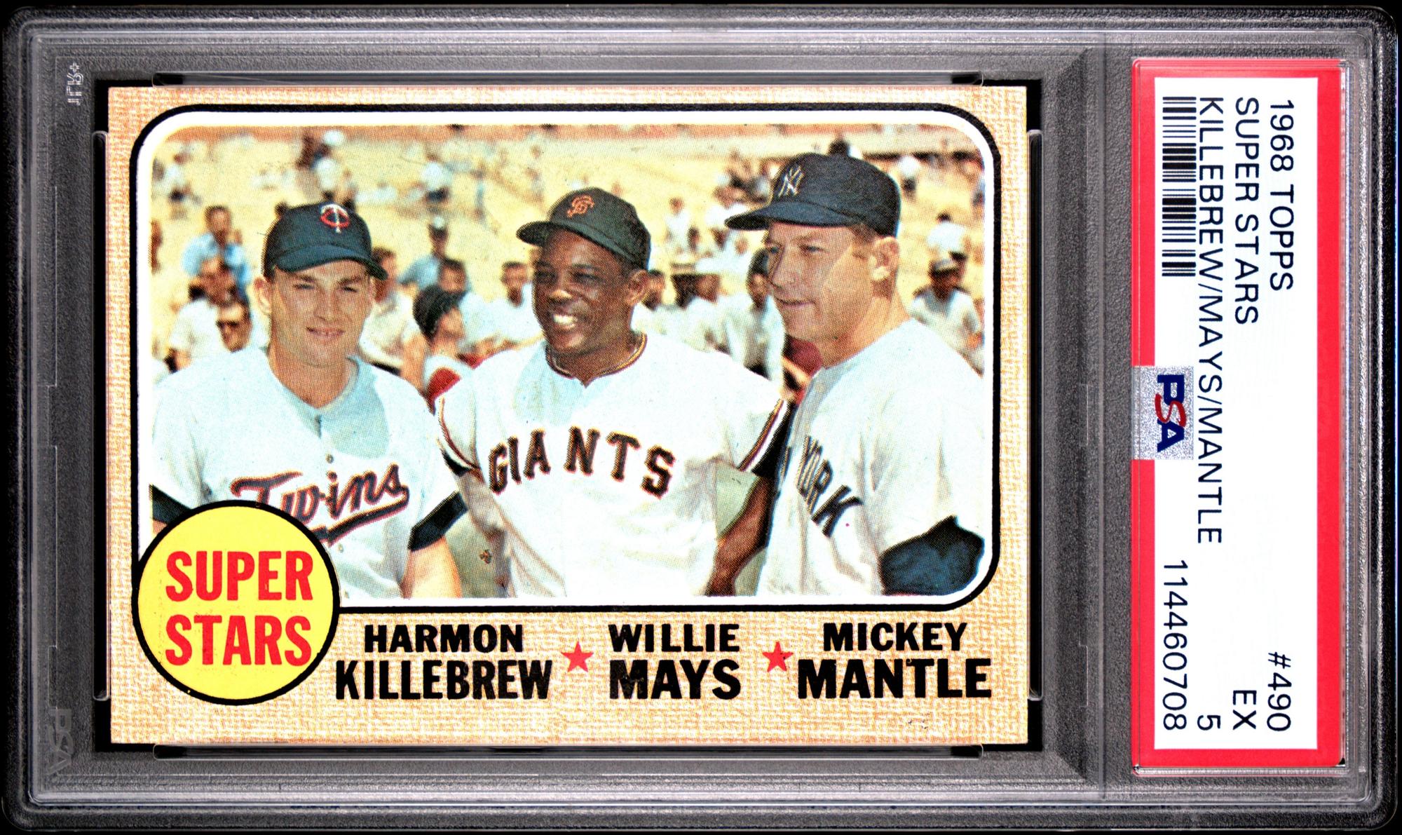 A 1968 Topps Super Stars Baseball Cards No. 490 (PSA 5 EX)