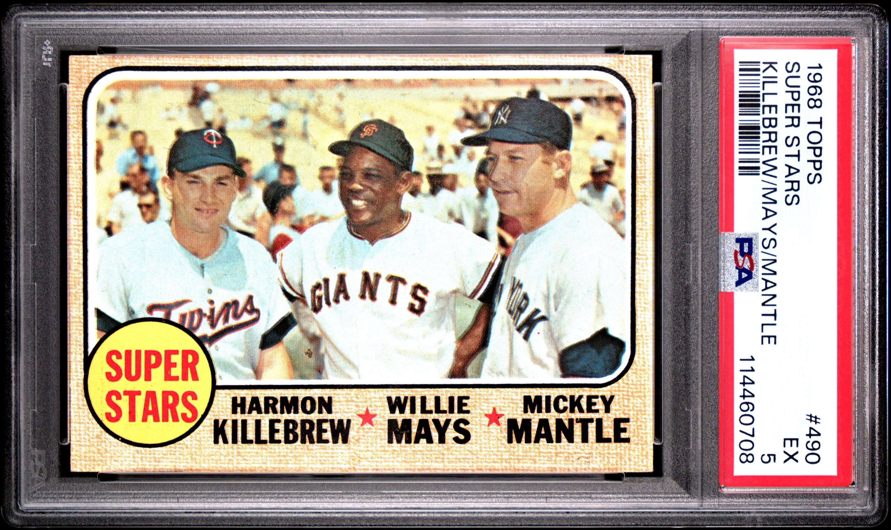 A 1968 Topps Super Stars Baseball Cards No. 490 (PSA 5 EX)