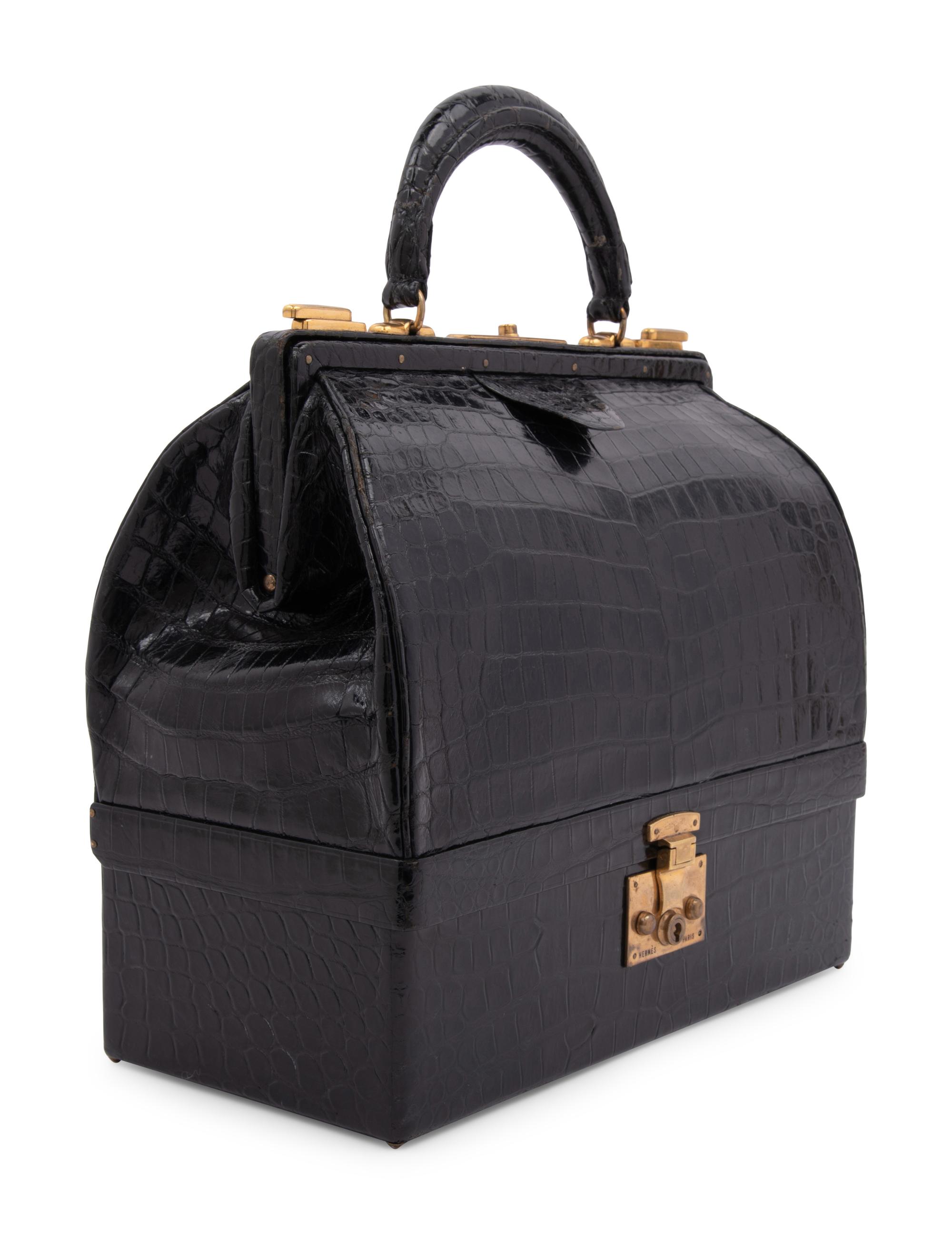 Hermès Crocodile Sac Mallette 26cm, c1956