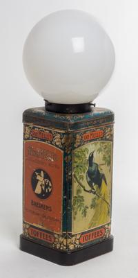 A Tole Canister, Van Melles Height 20 1/2 inches. — 19TH/20TH CENTURY
