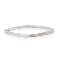 FRANK GEHRY FOR TIFFANY & CO., WHITE GOLD AND DIAMOND BANGLE BRACELET