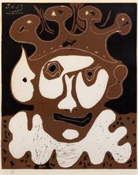 Pablo Picasso, (Spanish, 1881-1973), Tete de Bouffon (Carnaval), 1965